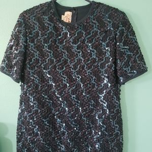Vintage caron of Chicago party sequin top